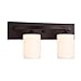 Birsppy HowPlumb Oil Rubbed Bronze 2 Globe Vanity Bath Light Bar Interior Lighting Fixture