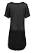 Zeagoo Women's Scoop Neck High Low Hem Loose Casual T-Shirt Tunic Top
