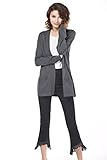 Knitbest Women's Long Boyfriend Pocket Knitwear Sweater Cardigan