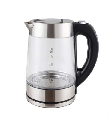 FitMaker Electric Kettle, Glass Tea Kettle (1.7L) Fast Boiling with Auto Shut-Off and Boil-Dry Protection, Hot Water Dispenser