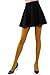 HeyUU Women's 80 Denier Soft Opaque Tights, High Waist Solid Color Footed Pantyhose 20+ Colors (6 Pairs-Black/Dark Blue/Burgundy/Red/Mustard/Royal Blue)