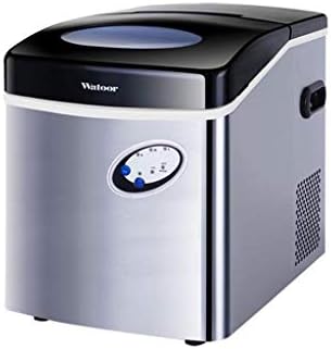 Ice Maker, 30kg Small Commercial Manual Ice Making Machine, Quick Ice Out in 8~12 Minutes, Suitable for Tea Shop Drinks Shop Kitchen