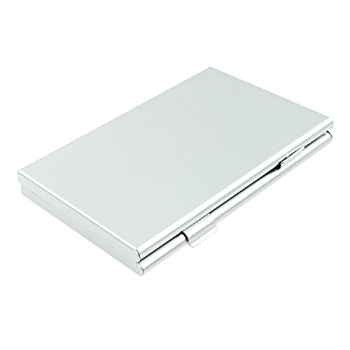 Foto&Tech Silver Aluminum Memory Card Carrying Case 24 Slots for Micro SDHC Card Lexar SanDIsk Kingston Sony Samsung