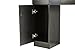 BarberPub Locking Wall Mount Hair Styling Barber Station Without Mirror Dressing Table (Black)