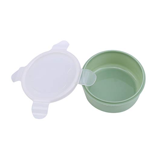 Yunzee Food Storage Container Round Shape Household Refrigerator Storage Box with Lid Meal Prep Lunch Box Kitchen Food Prep Container,Green