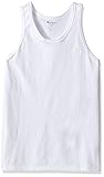 Champion Men's Classic Jersey Ringer Tank Top, White, XL