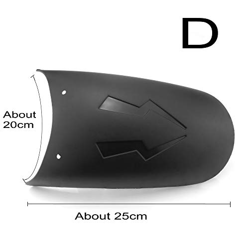 Heinmo Motorcycle Front Rear Fender Extender Mudguard Extension Wheel Cover Universal