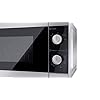 SHARP YC-MS01U-S 800W Solo Microwave Oven with 20 L Capacity, 5 Power Levels & Defrost Function – Silver