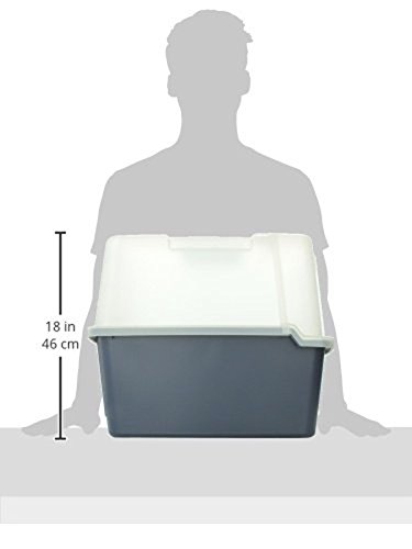 Covered Cat Litter Box With Lid Scoop Cleaning Grate Kit Cats Pet Box Durable