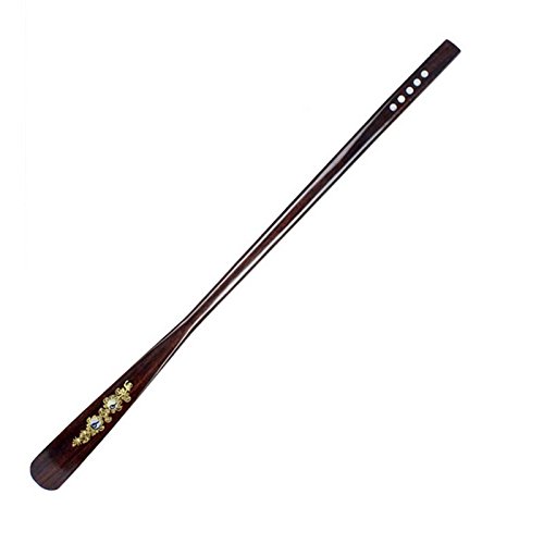 Gold Happy Wooden Shoe Horn Professional Wooden Long Handle Shoe Horn Lifter S