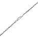Floreo 10k White Gold 2.5mm Solid Diamond Cut Rope Chain Ankle Bracelet Anklet for Women, 9 Inch