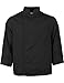 Black Lightweight Long Sleeve Chef Coat