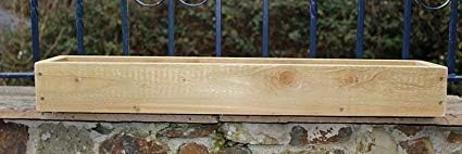 Devonshire Wood Hand Made Wooden Flower Herb Vegetable Window Box 80 x 15 x 10cm high