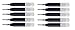 10 Cross Black Ion Gel Ink Refill [Bulk Packing] fits Roadster, Vice, Penatia Gelicious , and Matrix Pens]