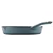 Ayesha Curry Home Collection Enameled Cast Iron Skillet/Fry Pan with Pour Spouts, 12 Inch, Twilight Teal