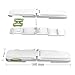 [4 Pack] Cabinet Locks Child Safety, Baby Proofing Cabinet Latch for Kitchen Storage Doors, Drawers, Cupboard, Oven, Refrigerator by QJQBMAI(White&Green)
