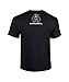 Marine Corps Bull Dog Front and Back Premium Men's T-Shirt (X-Large, Black)
