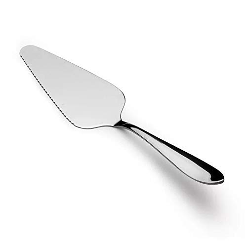 12PCS Stainless Steel Cake Server, Stainless Steel Pie Machine Cake Rack Handle Scraper Slot Pizza Machine Cutting Knife Professional Shovel Server