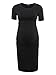 Liu & Qu Women's Maternity Bodycon Ruched Side Dress Casual Short Sleeve Dress for Daily Wearing Or Baby Shower