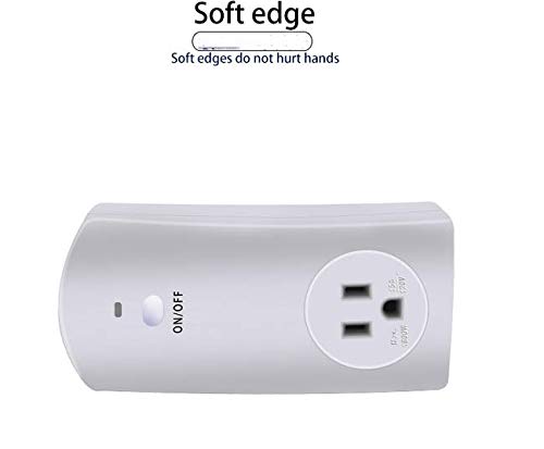 Digital Programable Termostato Inalámbrico Digital Enchufe Control,Programable y Toma de Corriente de Control de Temperatura(EU Blanco)