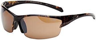 US Army Sunglasses Men's Rectangular Semi-Rimless Sunglasses, Brown Camo