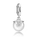 Little Girl Charm Pink Enamel CZ Dangle Charms Pearl Charm fit Charms Bracelet Necklaces Jewelry Birthday Gifts (Pearl)