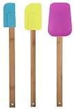 Core Bamboo 7589 Bamboo And Silicone 3-Piece Utensil Set, Madrid