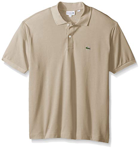 lacoste cream pique polo shirt
