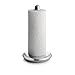 nambe Curvo Paper Towel Holder | Wooden Paper Towel Stand for Countertop | Kitchen Roll Holder with Weighted Base | Made of Acacia Wood and Metal Alloy | 7.5 x 13 Inch