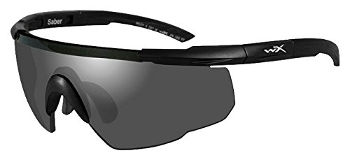 Wiley X Saber Advanced Sunglasses, Smoke Grey, Matte Black