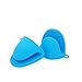 Silicone Heat Resistant Cooking Pinch Mitts, Mini Oven Mitts, Gloves, Cooking Pinch Grips, Pot Holder and potholder for kitchen, byTopshome(Blue)