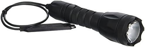 ElzettaB336 Bravo 2-Cell Flashlight with Crenellated Bezel Ring, High Output AVS Head, Remote Tape Switch with 12" Cable