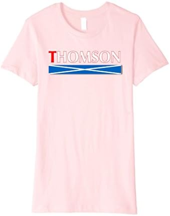 Womens Thomson Scottish Flag Premium T-Shirt XL Pink