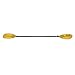 Leader Accessories Kayak Paddle Aluminum Shaft PP Blade Yellow 87 inches for Kayaking Boating
