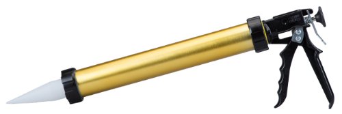 Dripless PS600 Industrial Grade Aluminum Barrel Sausage Caulking Gun, 10-20 oz. Sausage Pack Capacity, 18:1 Thrust Ratio