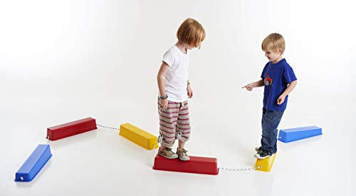 edx Education Step-a-Logs - Balance Beam for Kids - Indoor and Outdoor - Stackable - Build Coordination and Confidence - Physical and Imaginative Play (Renewed)