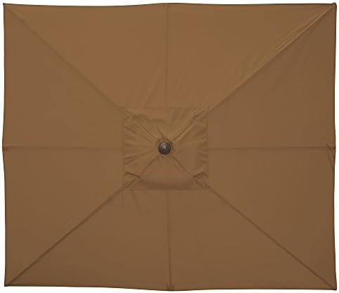 Amazon Com Island Umbrella Nu5448ss Caspian Rectangular Market Umbrella 8 Ft X 10 Ft Stone Sunbrella Garden Outdoor