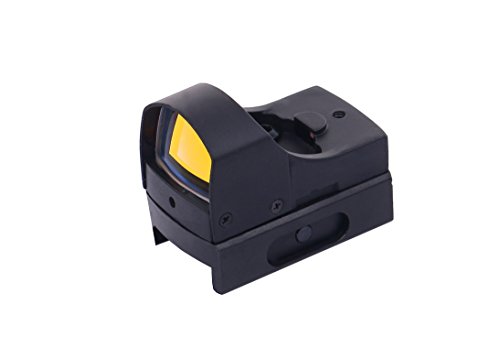 Compact Mini Reflex Red Dot Sight with Auto Light Sense with Weaver Picatinny Rail Mount Rails