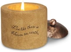 Comfort Candles Heaven on Earth by Pavilion, 2-1/4-Inch Round, Includes Tea Light Candle