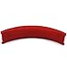 Solo1.0 Replacement Top Headband Leather Rubber Pad Cushion Compatible with Beats Solo 1.0 &Solo HD Headphones (Red)