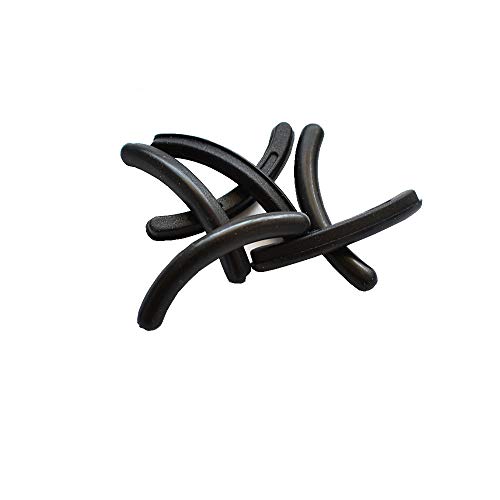 Leline's Eyelash Curler Refill Pads, 6pcs Rubber Replacement Pads for Standard Eyelash Curler (Black)