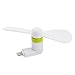 HAWEEL 8 Pin Lighting USB Fan, 3.5 inch Fashion Portable Mini USB Phone Fan with Two Leaves for iPhone 7/7 Plus, iPhone 6/6 Plus, iPhone 5 / 5S and iPad 8 Pin Series.