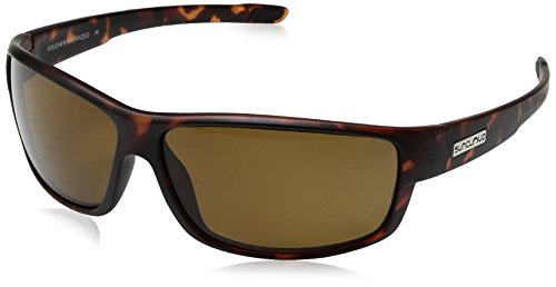 Suncloud Voucher Sunglasses, Matte Tortoise Frame/Brown Polycarbonate Lens, One Size