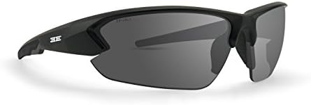 Epoch Eyewear Midway Golf Sunglasses Black Frame Polarized Smoke Lens