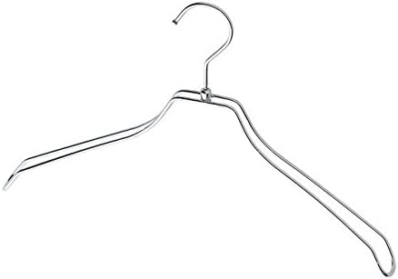 Tamatoshi 湾曲ダブルスチールワイヤーハンガー クロームメッキ レディースサイズ 肩幅38cm W38 Cr 10本