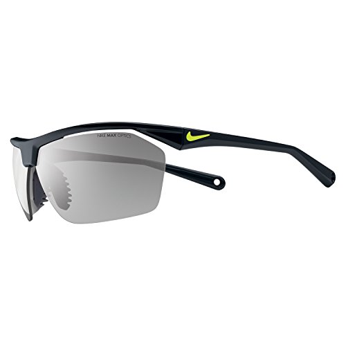 Nike Tailwind 12 Sunglasses, Black/Voltage, Grey with Silver Flash Lens