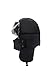 ApudArmis Winter Trooper Trapper Ski Hat Ushanka with Two Windproof Mask, Unisex, Black Winter Hat, One Size
