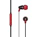 LilGadgets Kids Earbuds Wired for School, Safe & Comfortable, Volume Limited, Wired in Kid Ear Buds with an in-Line Microphone, Travel Case, and Splitter for Multiple Kids, Red.