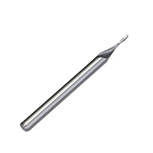 10pcs 2 Flute End Mill Cutter 1mm Cutting Edge Diameter Cemented Carbide Lathe Cutter CNC Bit Tool