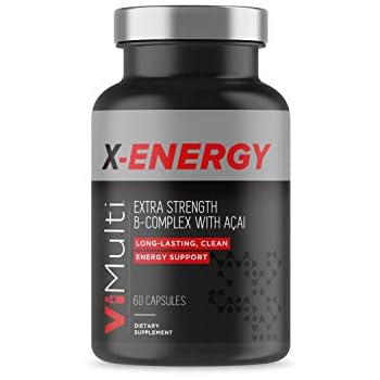 Vimulti X Energy Extra Strength Vitamin B Complex With Acai Long Lasting Energy Support Provides Natural Energy Boost And Eliminates Fatigue No